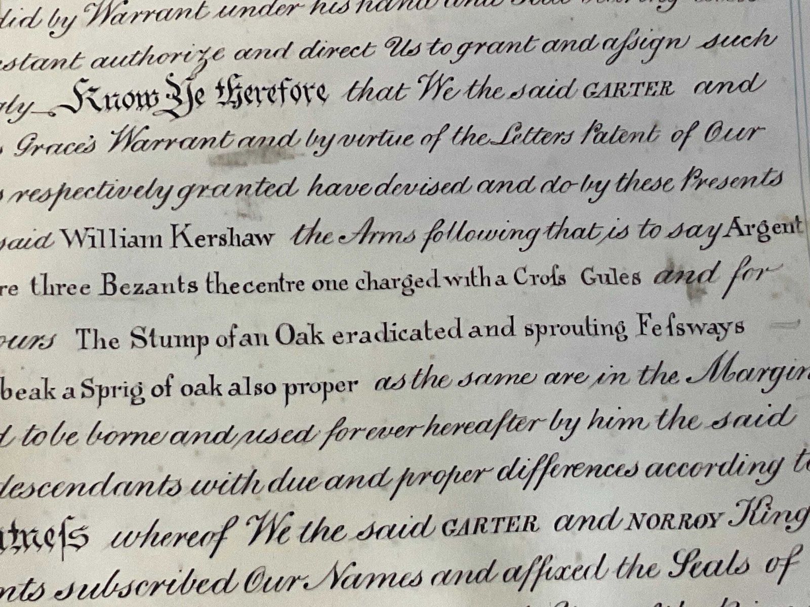 photo vintage Koninklijke Oorkonde 1836 Ondertekend Door Koning William IV, Verluchte Perkamentrol Met Waszegelsin Originele Koker