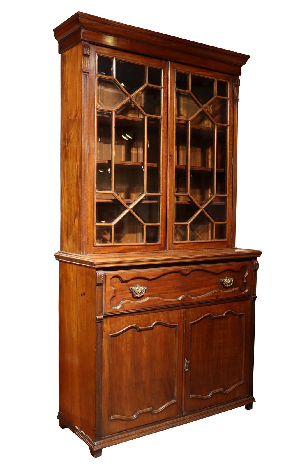 Fine Late Victorian Walnut Secretaire Bookcase, Circa 1880–1890 photo furniture