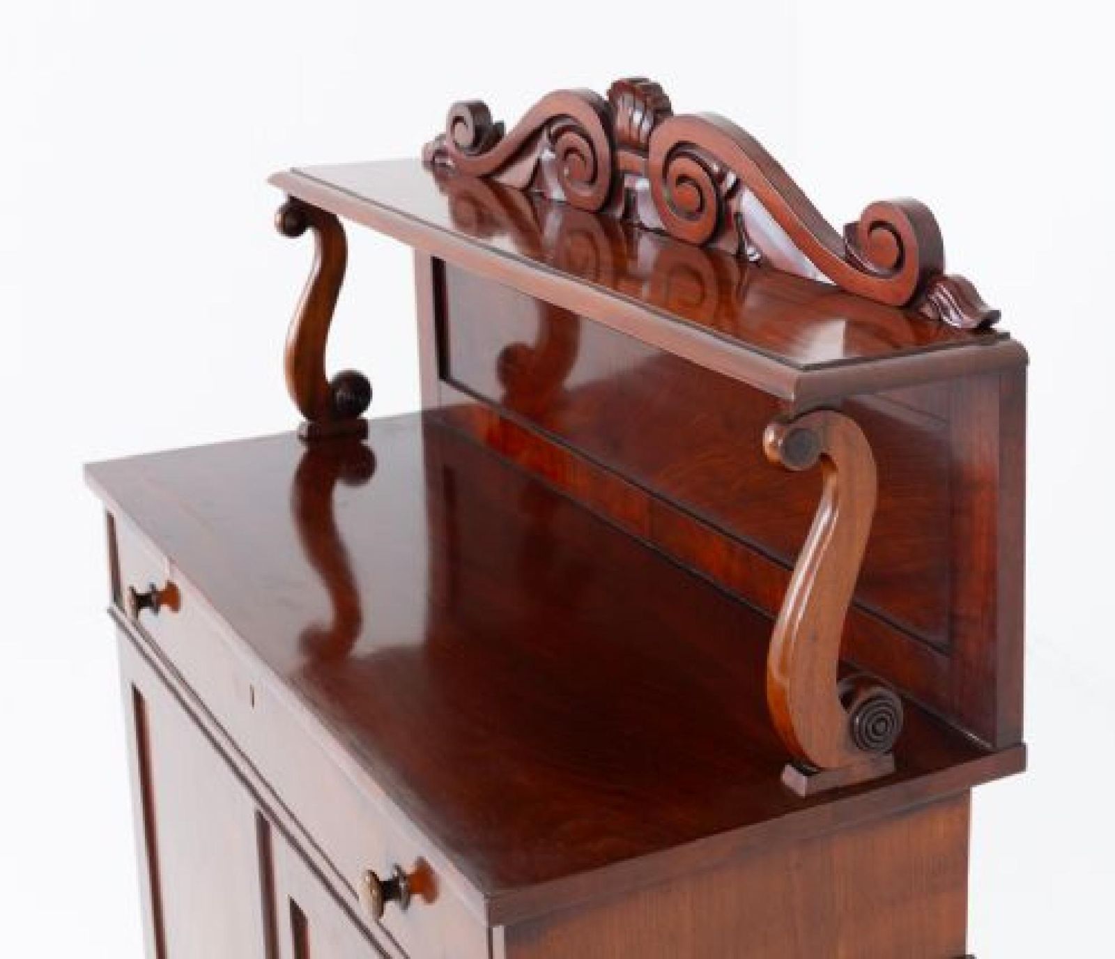 Period William IV Chiffonier Cabinet Flame Mahogany 1835 photo furniture