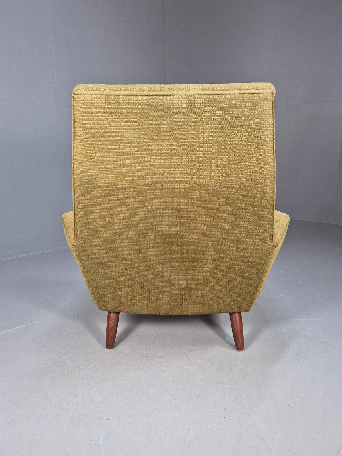 photo buy Vintage Mid Century Armchair Danish Original Green Teak Paws 1960s Retro Eb8483