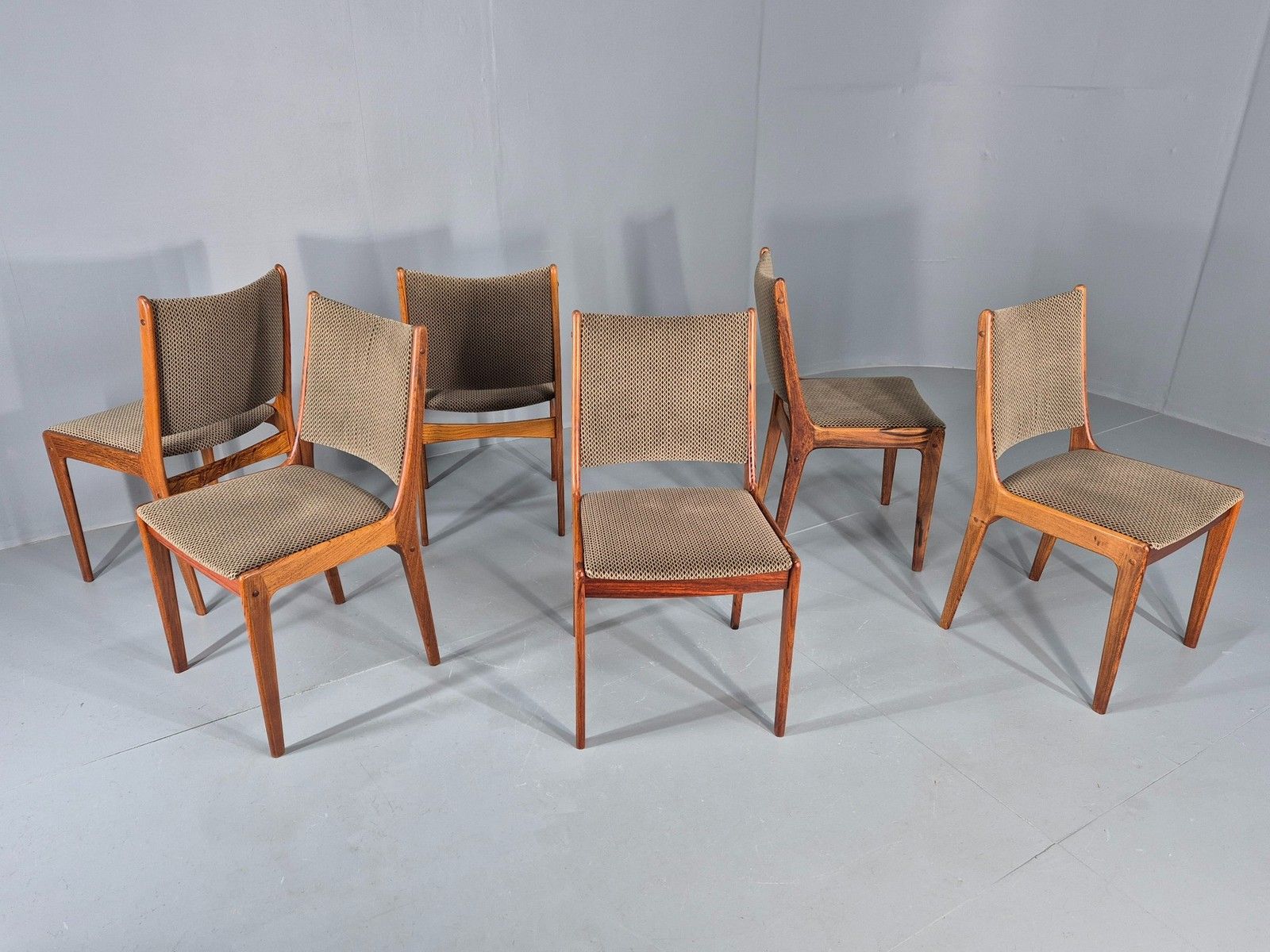 photo buy 6 Vintage Uldum Danish Dining Chairs 1970s Retro Mid Century Rosewood Eb11942