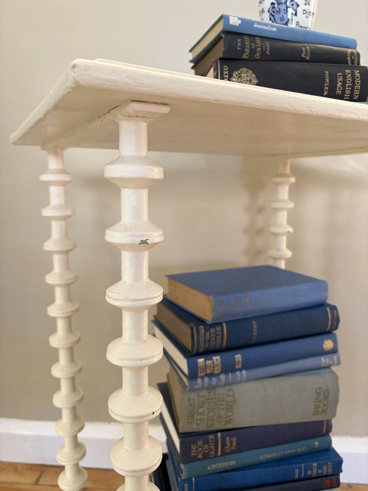 Vintage French Cotton Reel Table photo for sale
