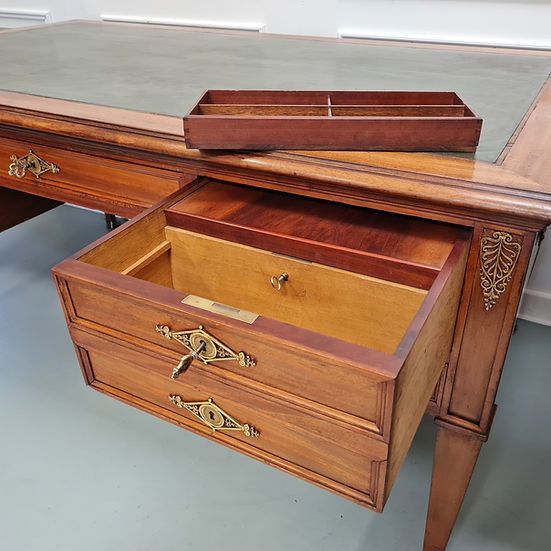 Large Empire Style Antique Desk C1920 Free Delivery Eng/Wales photo vintage