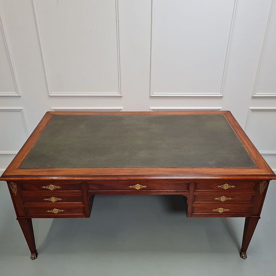 Furniture Large Empire Style Antique Desk C1920 Free Delivery Eng/Wales photo