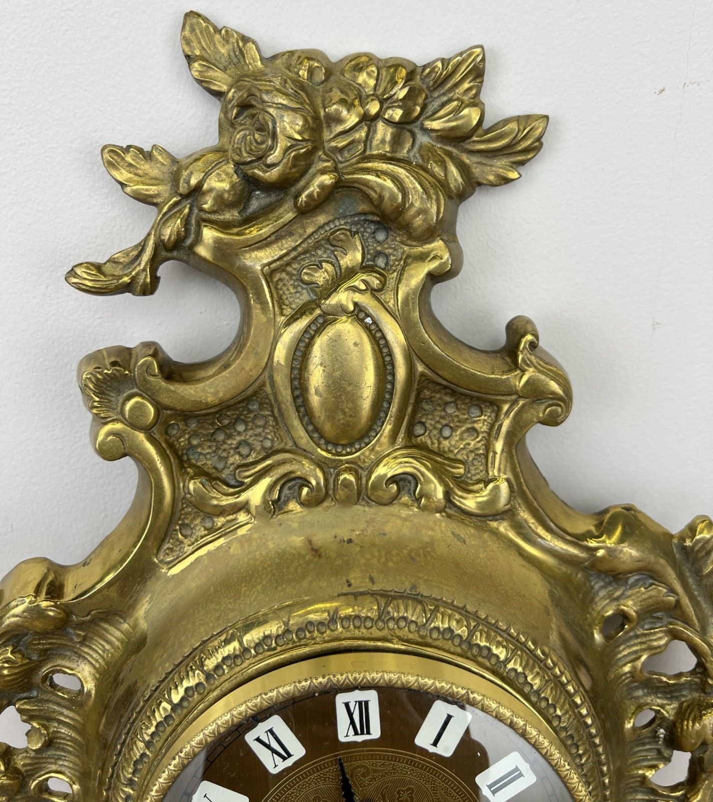 Wall Clock Vintage French Style Brass Hanging Clock Quartz Movement Lot 6049 photo Home Decor