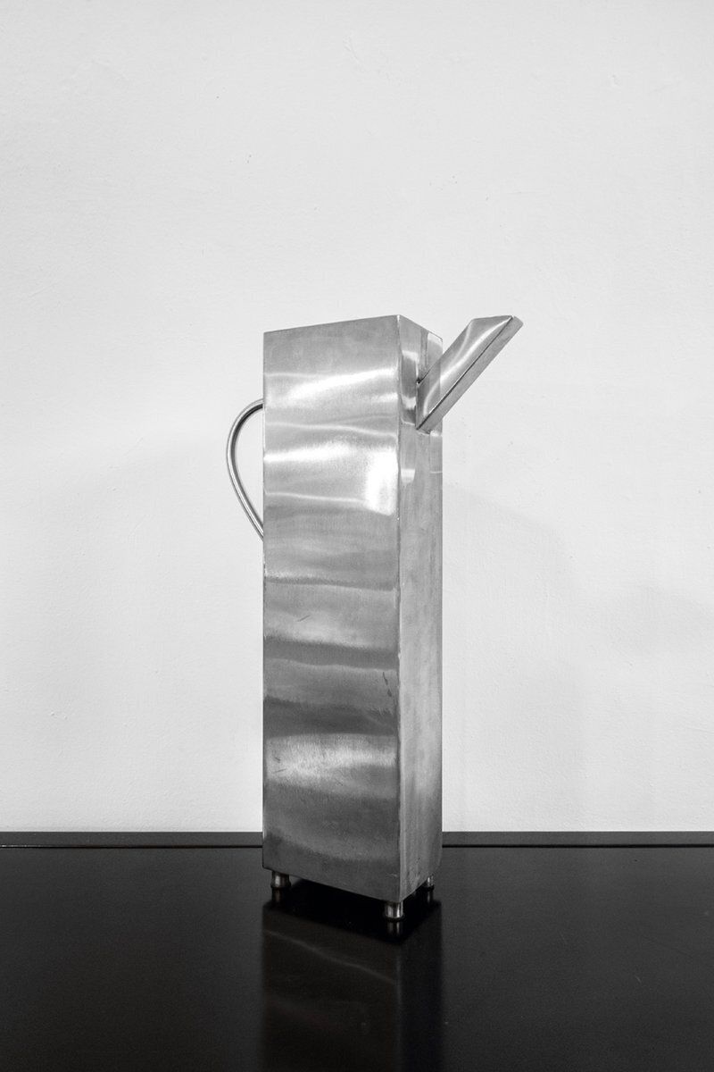 Metal Vase By Aldo Rossi, Italy, 1980s photo furniture