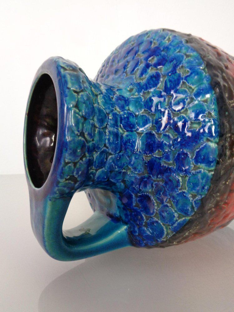 photo vintage Pop Art 216 25 Ceramic Vase From Bay Keramik, Germany, 1970s