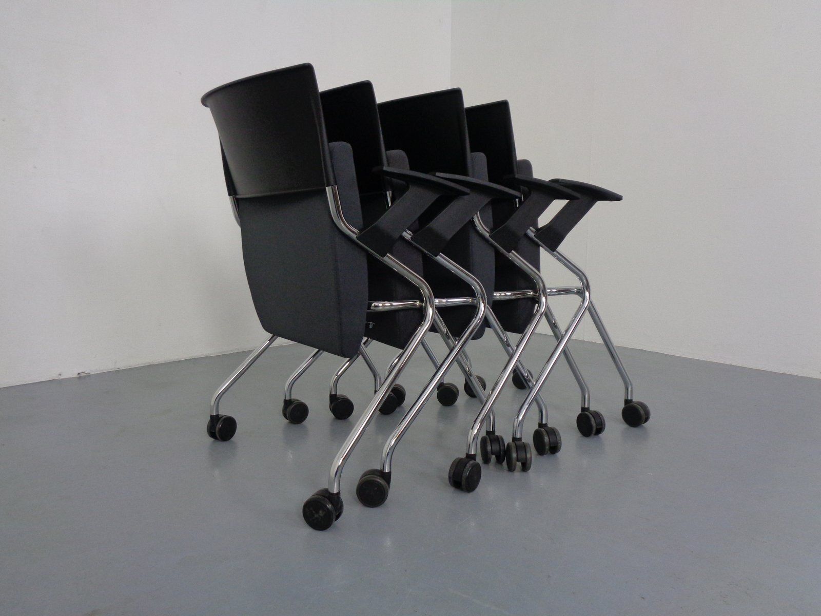 Furniture Flip Flap Office Armchairs From Sedus Stoll, Germany, 2014, Set Of 4 photo