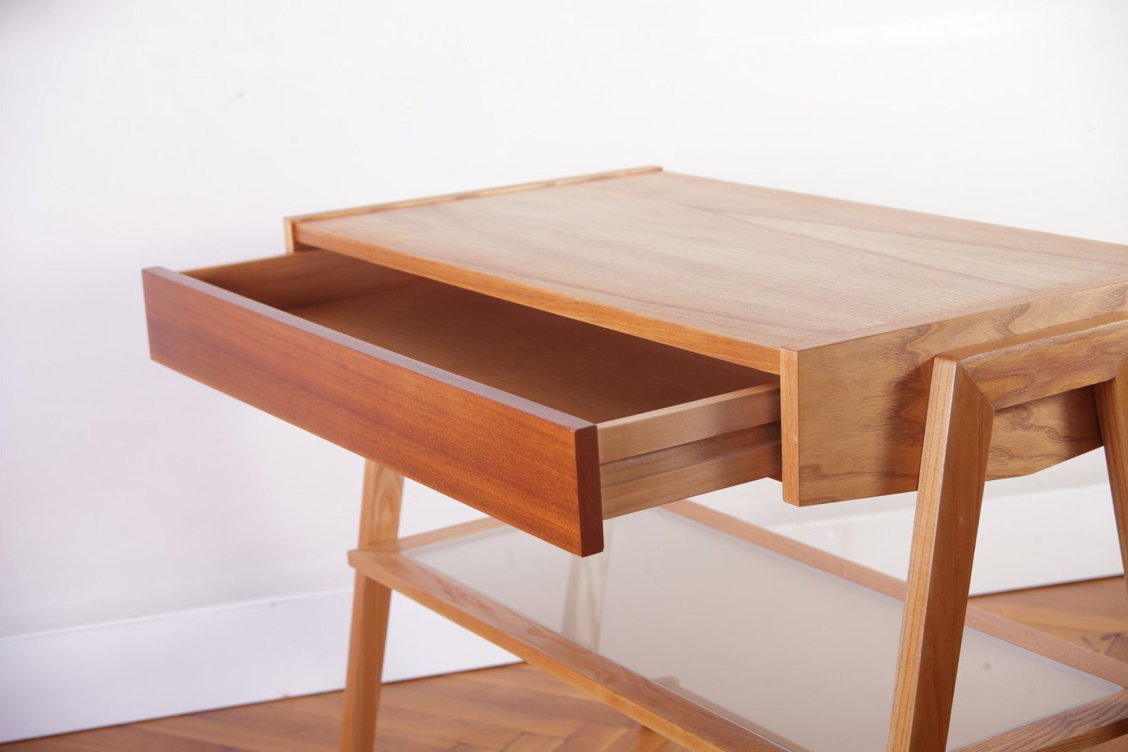 Mid Century Modern Nightstand From Drevotex Zamberk, Czechoslovakia, 1978 photo buy