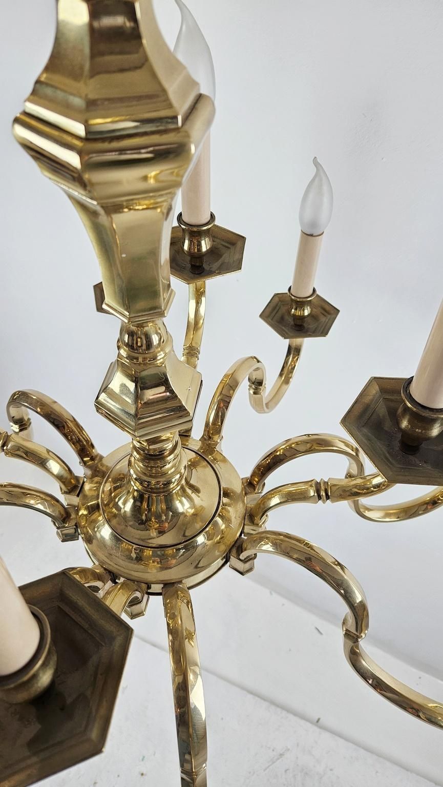 Italian Brass Chandelier By Art M.D., 1980s–1990s photo buy