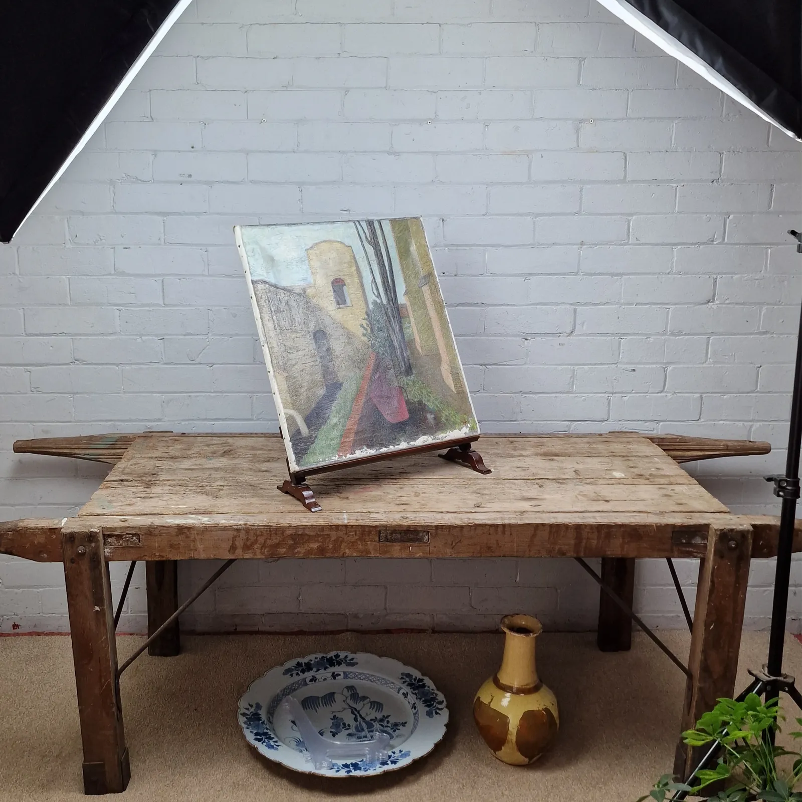 19th Century Mahogany Table Top Easel photo vintage