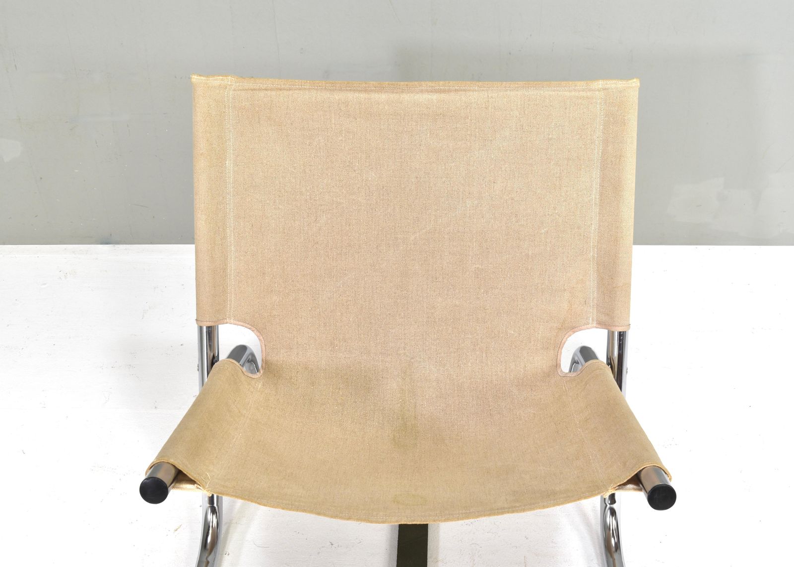 photo vinterior Folding Chair By Or In The Style Of Börje Johanson In Canvas, Scandinavia 1970's