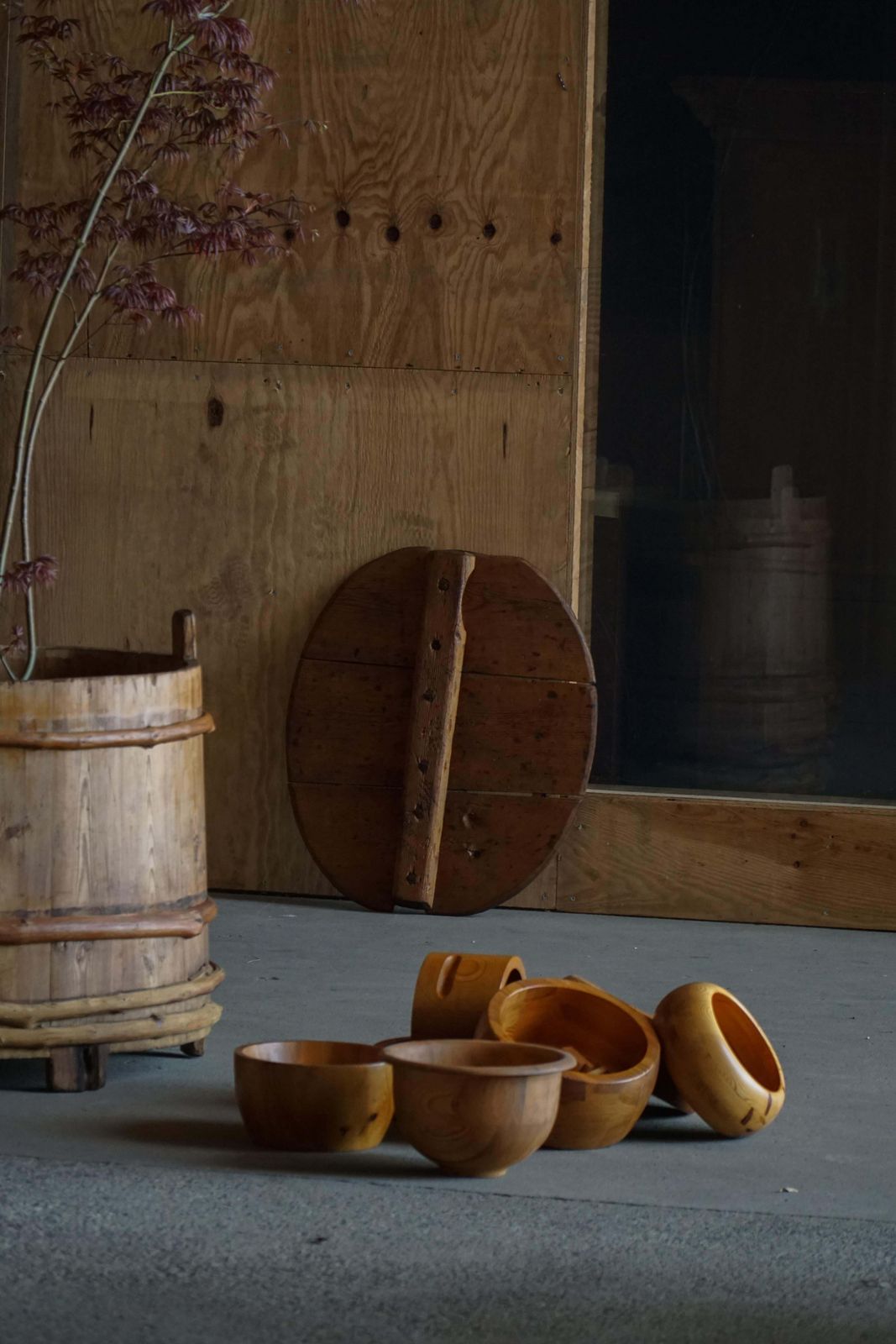 1695.0 Scandivanvian Decorative Wooden Planter / Storage Vessel, Wabi Sabi, 1950s photo