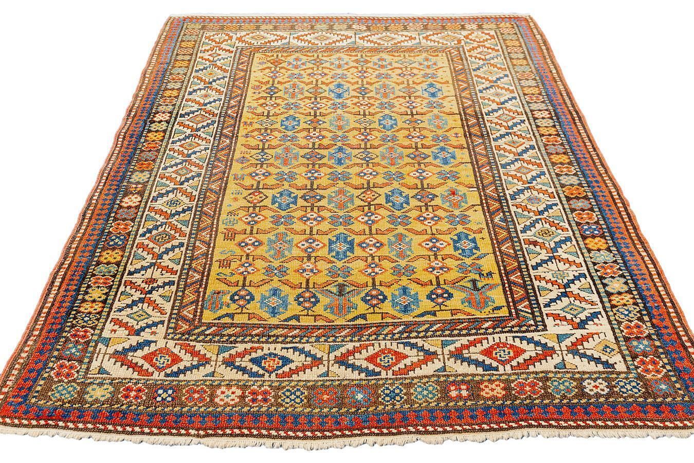 Antique Daghestan Rug, Geometric Motifs, Caucasus photo for sale