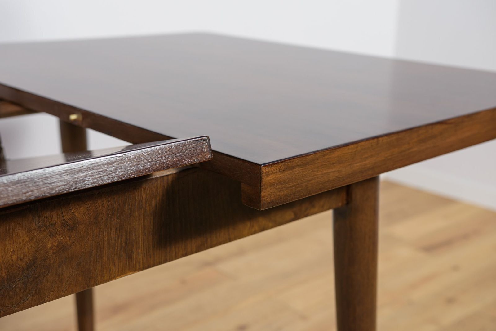 Mid Century Walnut Dining Table By Bohumil Landsman For Jitona, Former Czechoslovakia, 1960s photo vintage