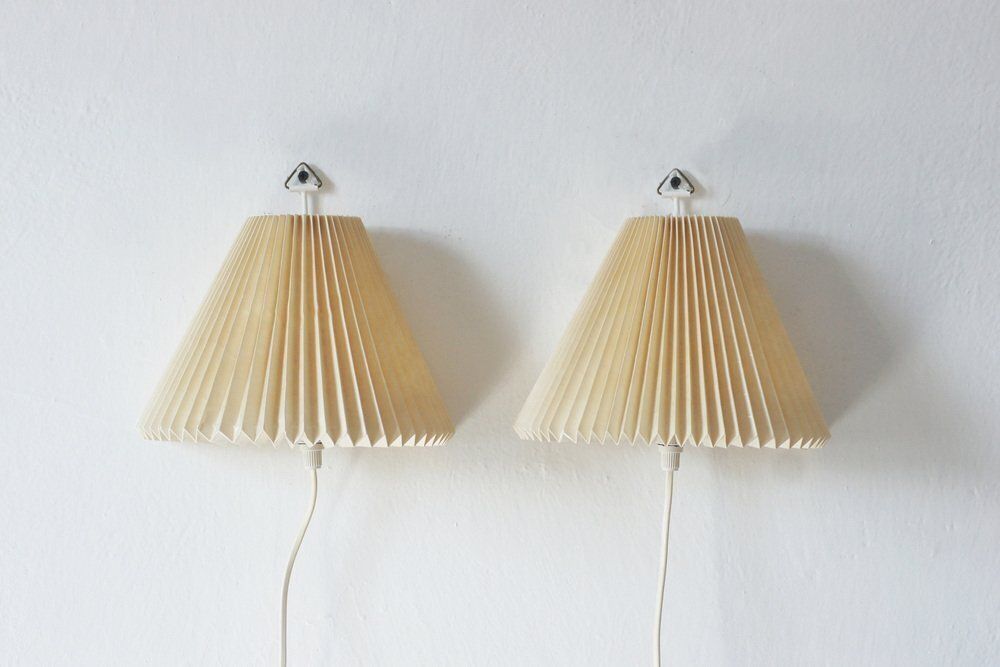 Model 203 Wall Lights By Henning Seidelin For Le Klint, Denmark, 1960s, Set Of 2