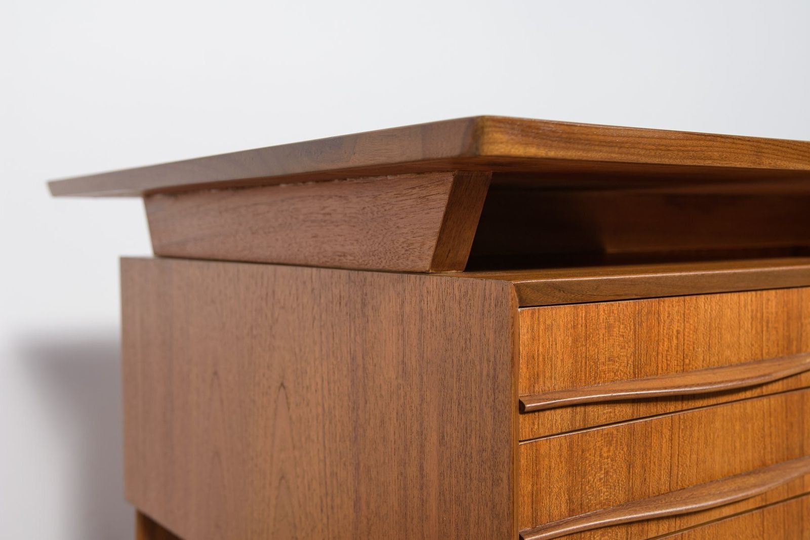 photo vinterior Mid Century Freestanding Teak Desk, 1960s