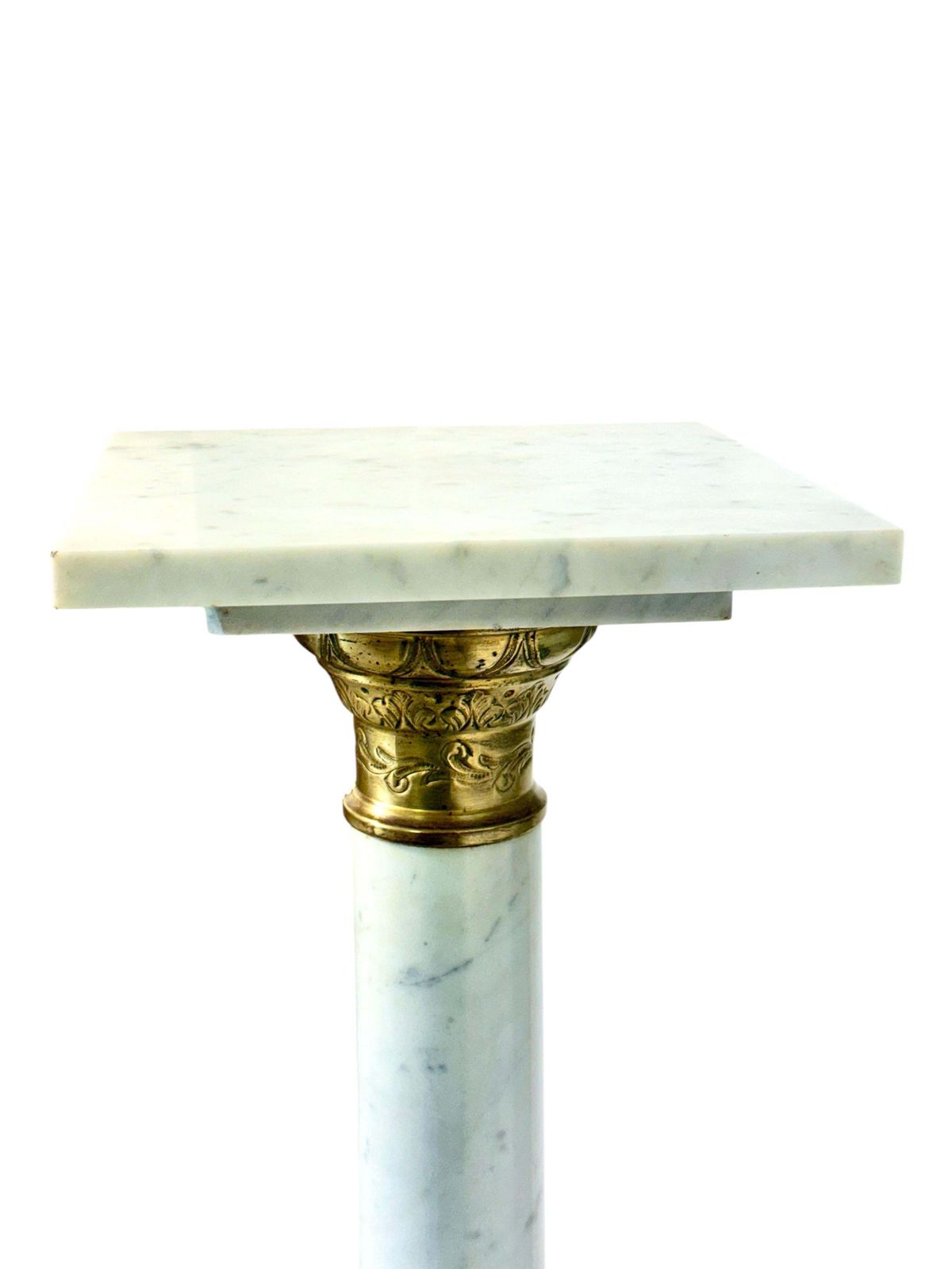 French Marble And Gilt Bronze Pedestal Column, 19th Century photo buy