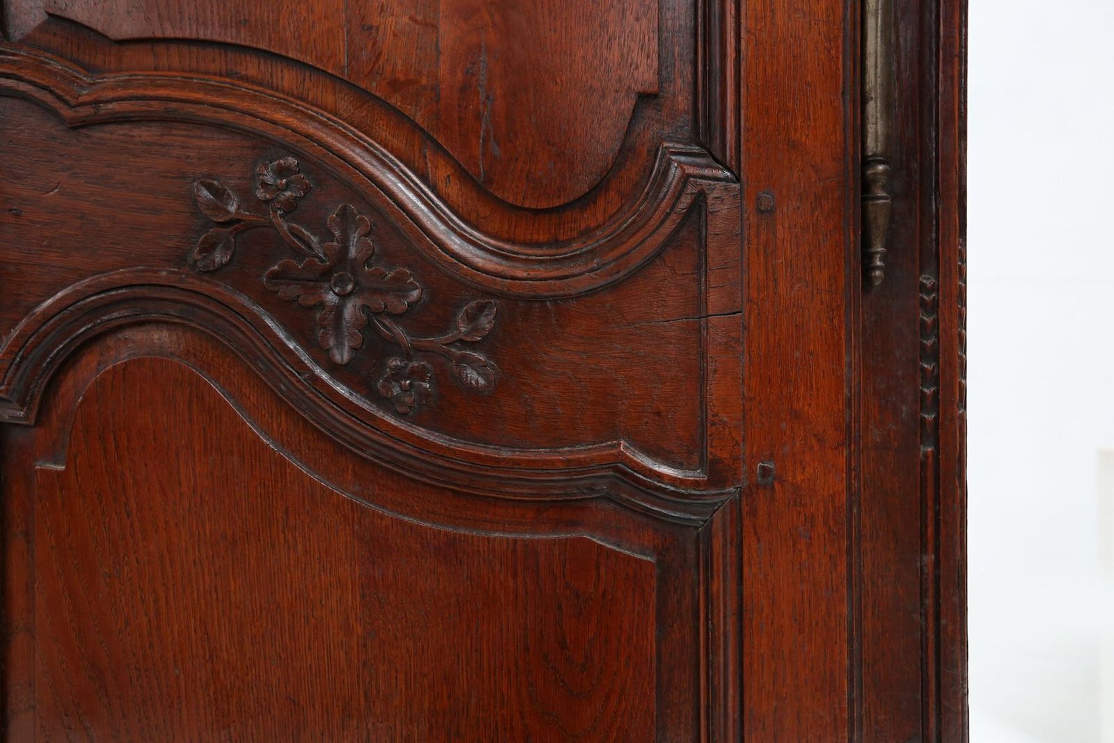 photo furniture Large French Louis XVI Carved Bridal Wardrobe, 1850s