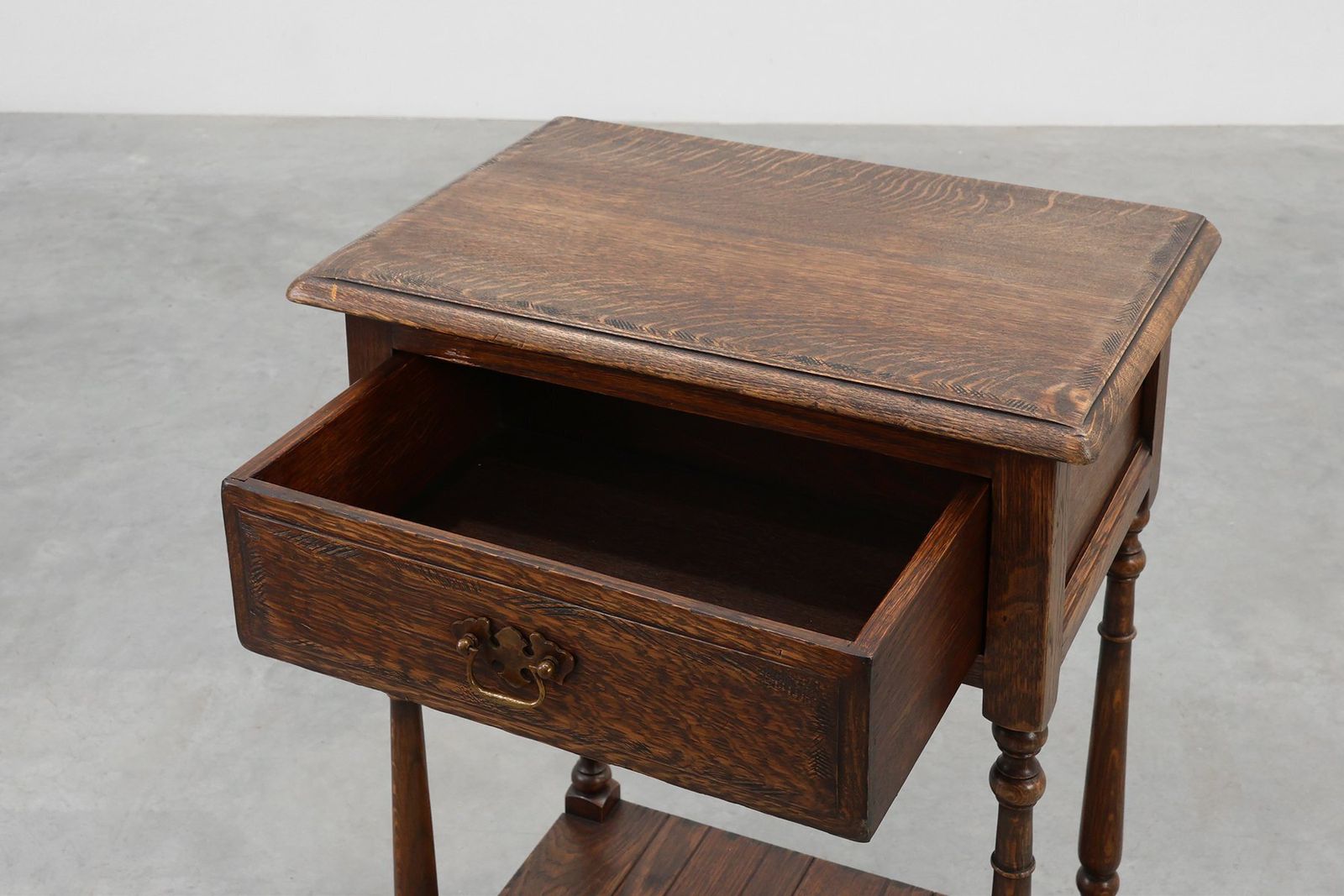 Small Rustic Cabinet With Drawer Or Nightstand In Oak, France, 19th Century photo Furniture