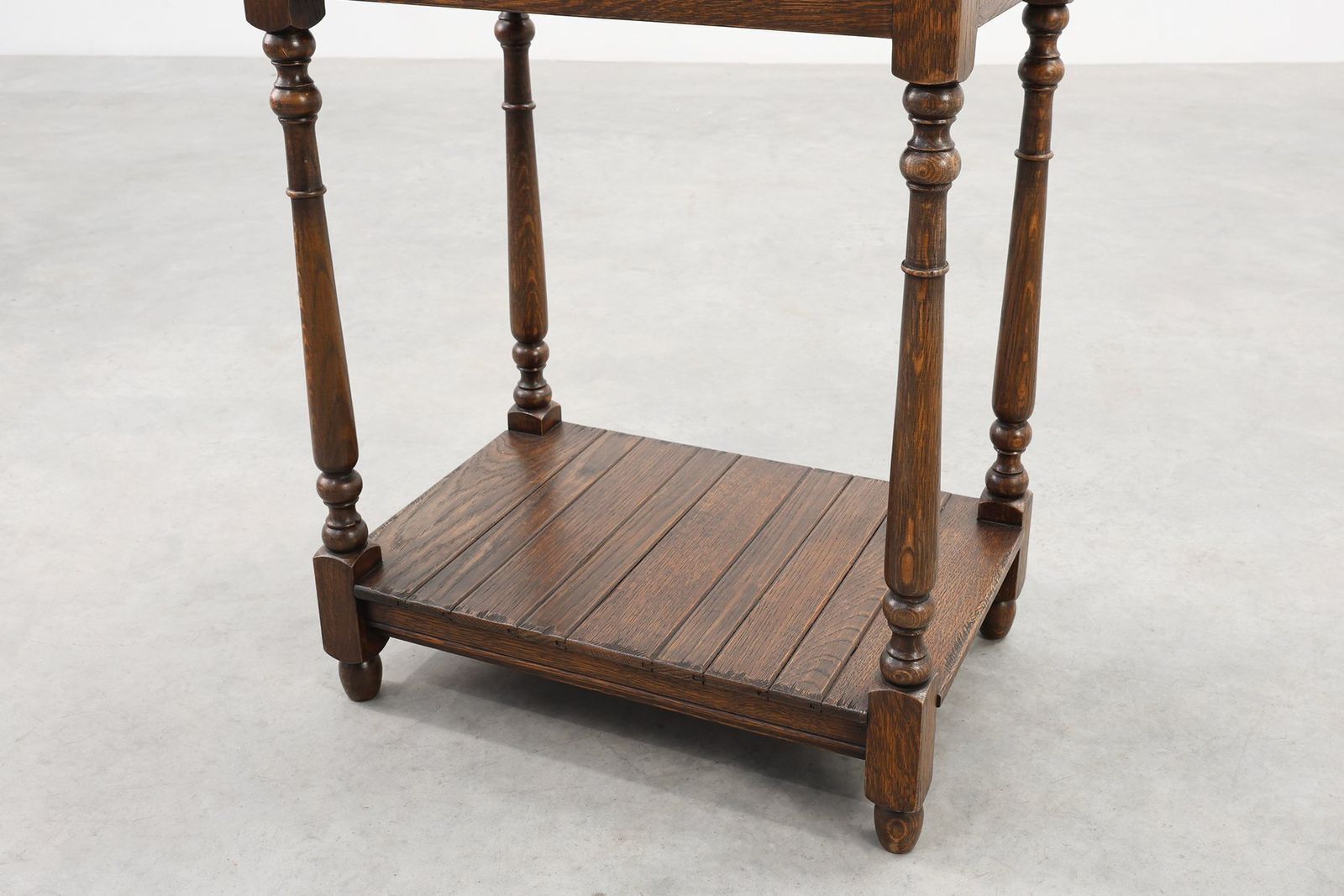 Small Rustic Cabinet With Drawer Or Nightstand In Oak, France, 19th Century photo vintage