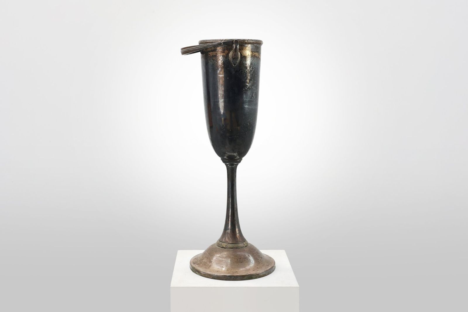 Art Deco Silvered Copper Champagne Bucket, France, 1910s photo Home Decor
