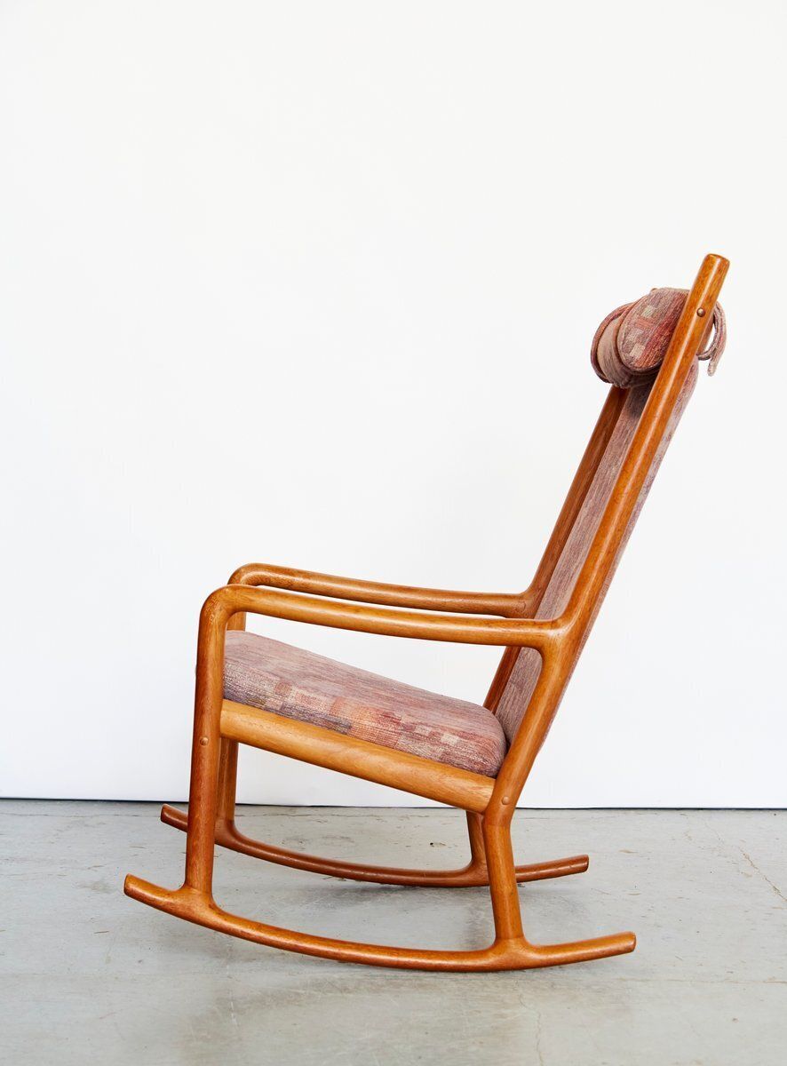 Rocking Chair By Hans Olsen For Juul Kristensen, 1970s photo for sale
