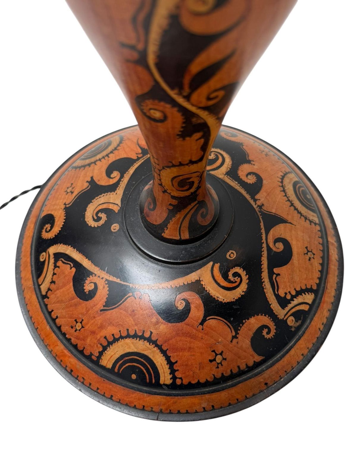 photo vinterior Art Deco Batik Floor Lamp By Hans Steinpatz, Dutch Design, 1920s