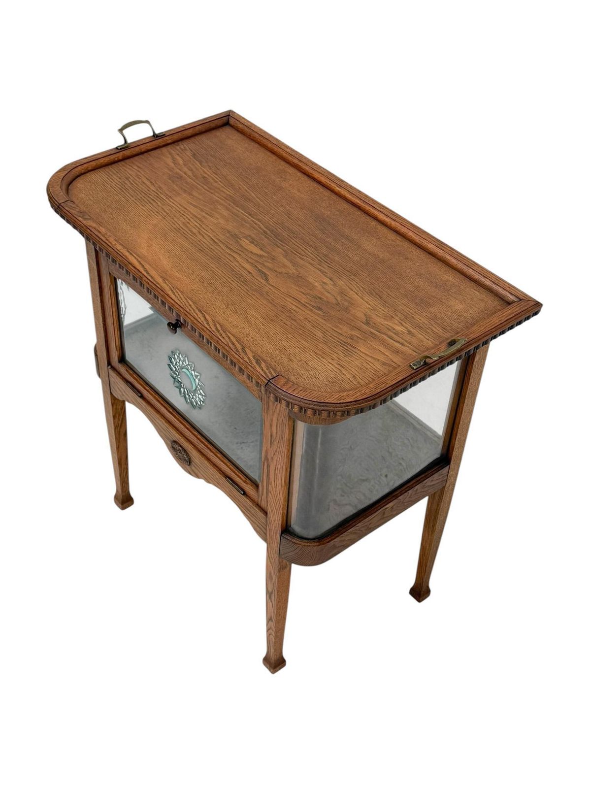 photo furniture Art Nouveau Tea Cabinet With Serving Tray, 1900s