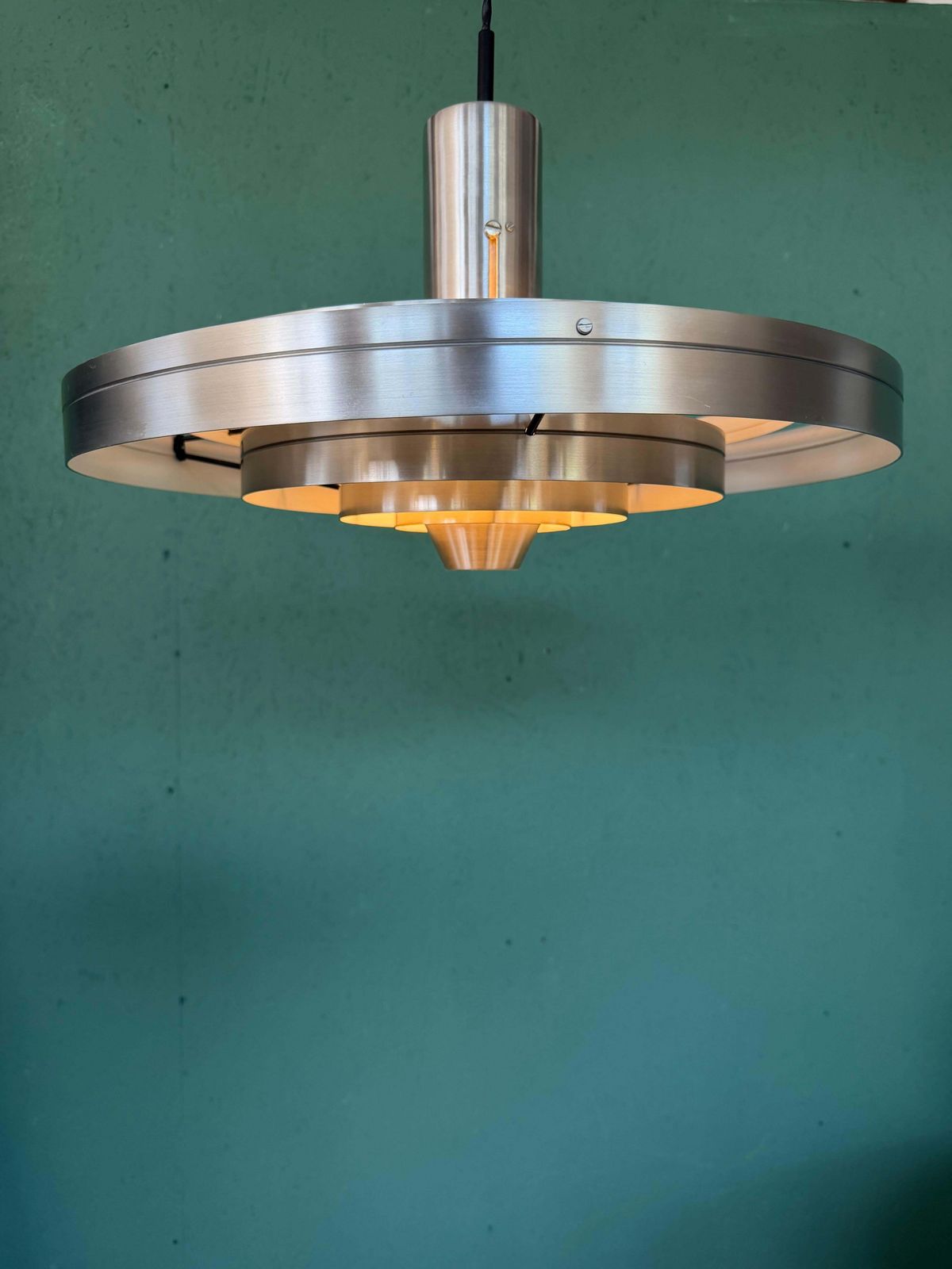 photo furniture Vintage 1960s  Fibonacci Pendant In Aluminum By Sofus Frandsen For Fog And Mørup