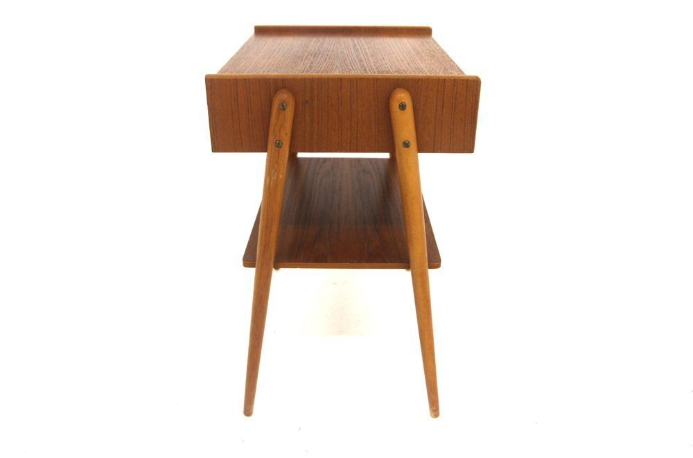 Teak Bedside Table From Ab Carlströms, Sweden, 1960s photo for sale
