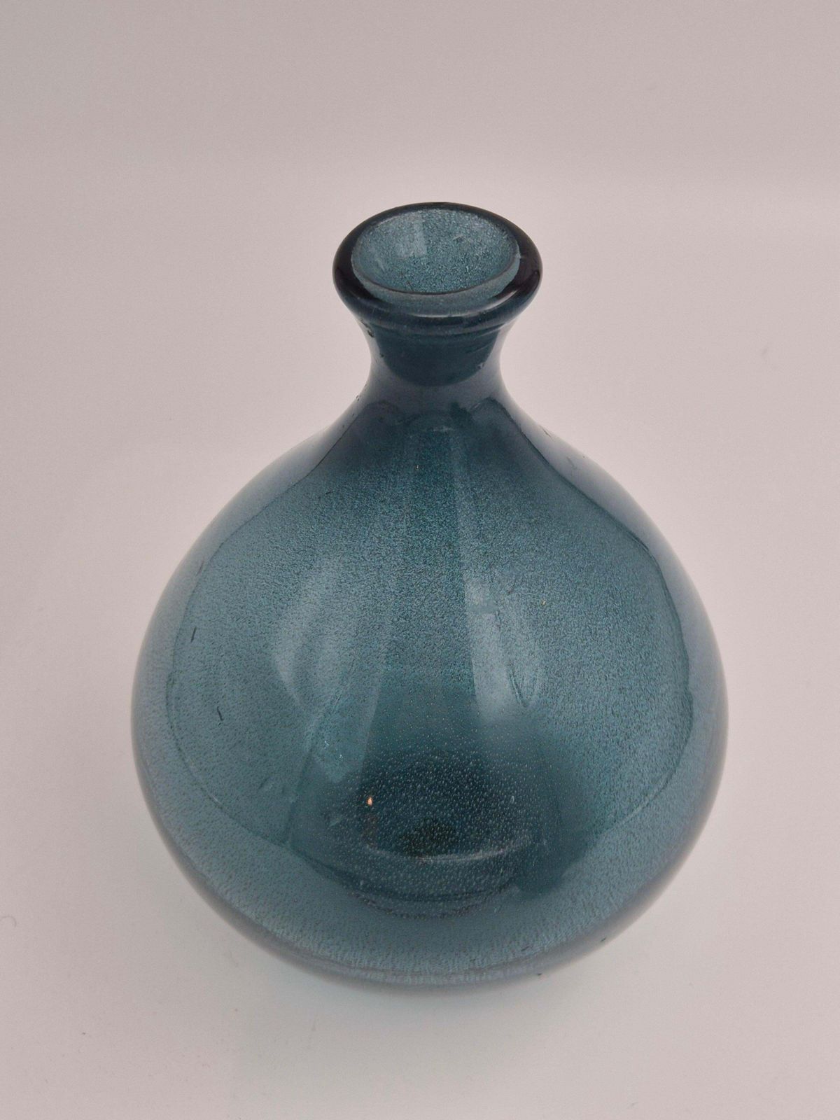 Erik Höglund, Ballon Shapes Vase In Blue Glass For Boda Sweden, Mid1900s. photo furniture