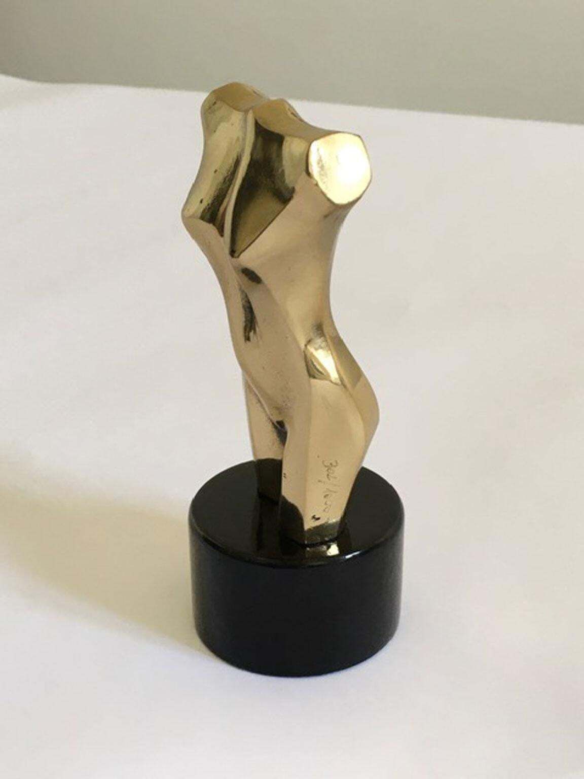 photo vintage Buste féminin nu en bronze, multiple, fin du XXe siècle, Italie, années 1980, par Nanut
