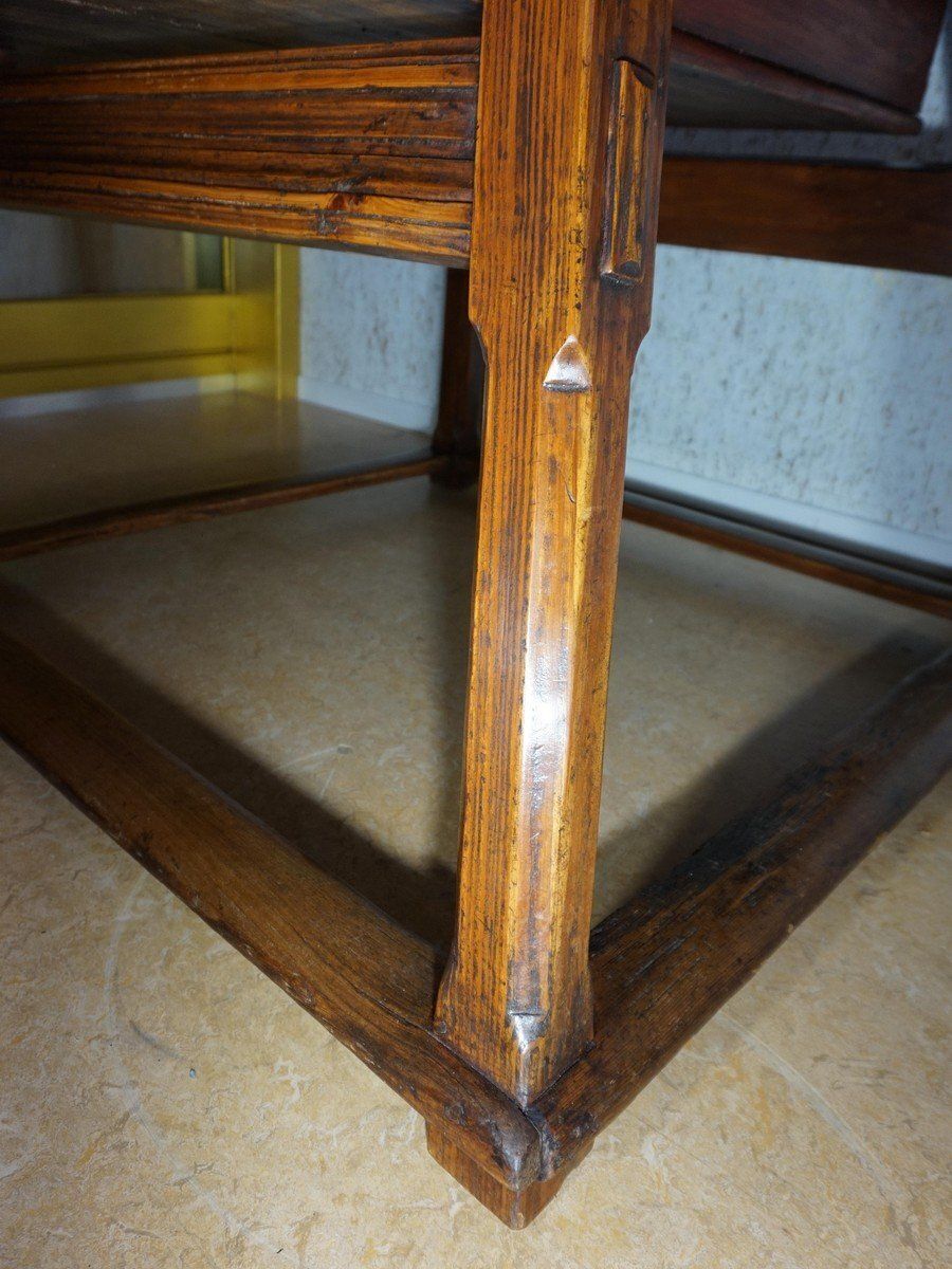 Antique Rustic European Bankers Table, 1800s photo 3042.0