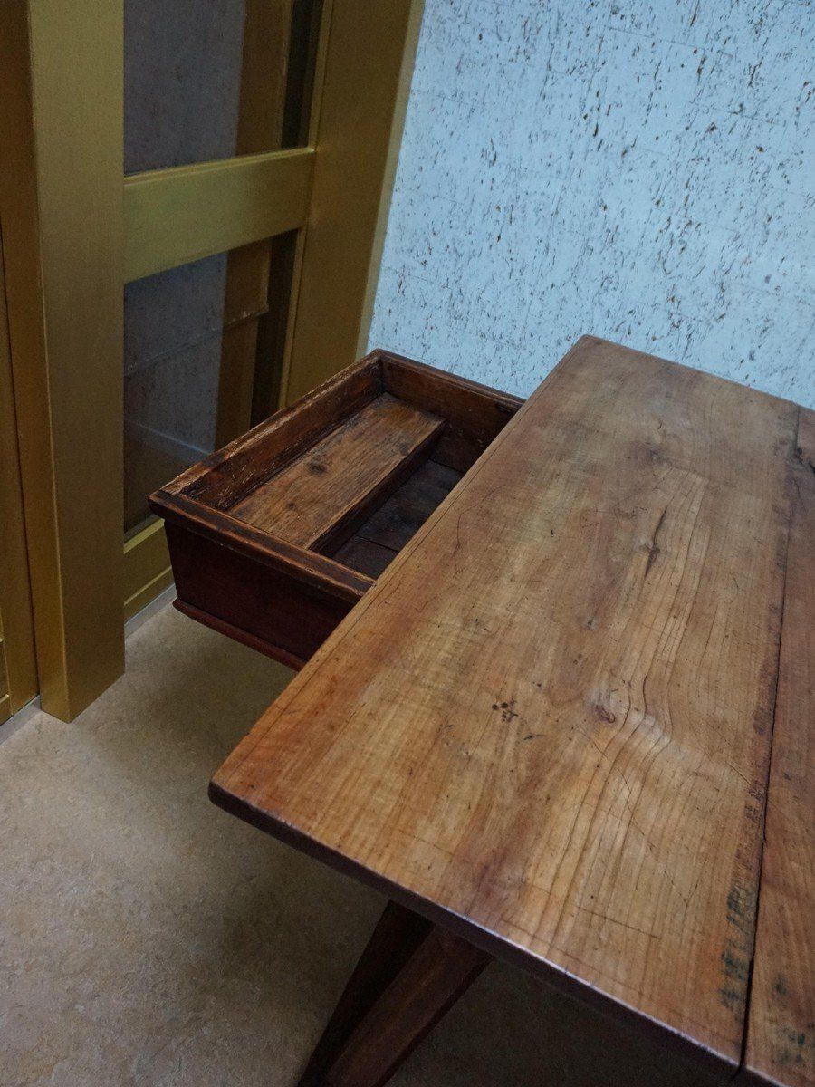 photo for sale Antique Rustic European Bankers Table, 1800s