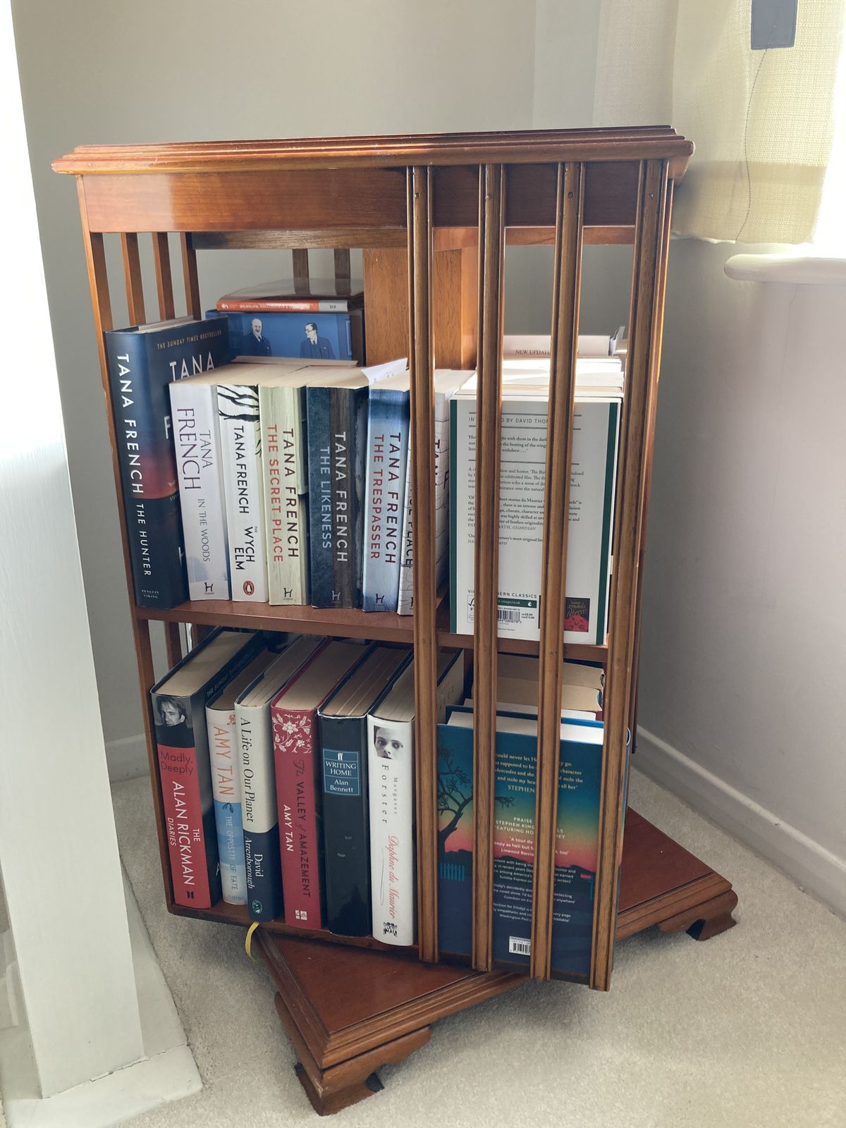 Yew Revolving Bookcase Side Table photo furniture