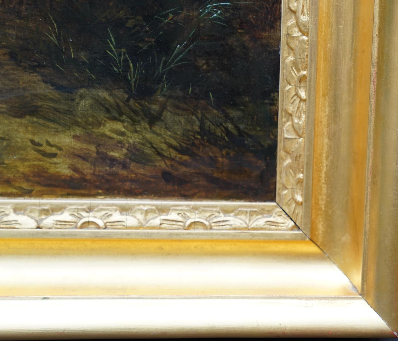 photo for sale Drover With Cattle In Landscape   British Old Master Animal Art Oil Painting