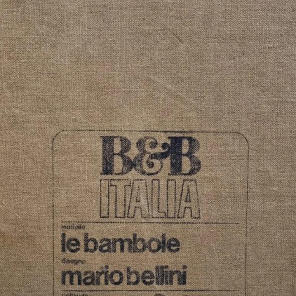 Pair Of Iconic Bambola Armchairs By Mario Bellini, Pink Toile De Jouy Fabric photo 15442.0