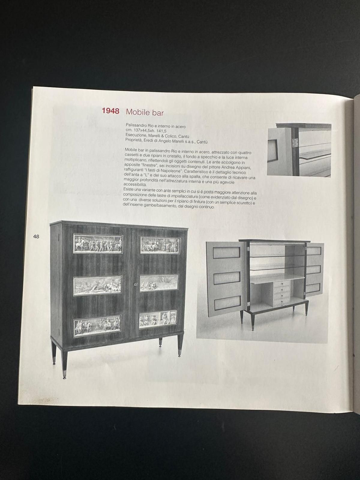 Italian Mid Century Sideboard Or Cabinet Bar Designed By Paolo Buffa, 1950s photo Furniture