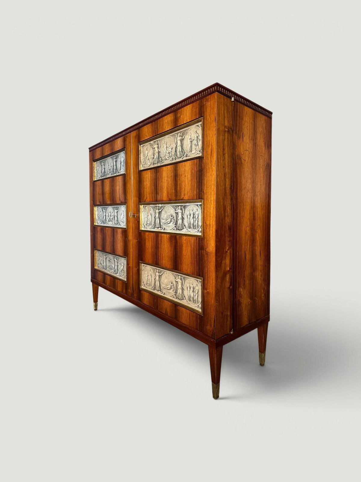 Italian Mid Century Sideboard Or Cabinet Bar Designed By Paolo Buffa, 1950s photo buy
