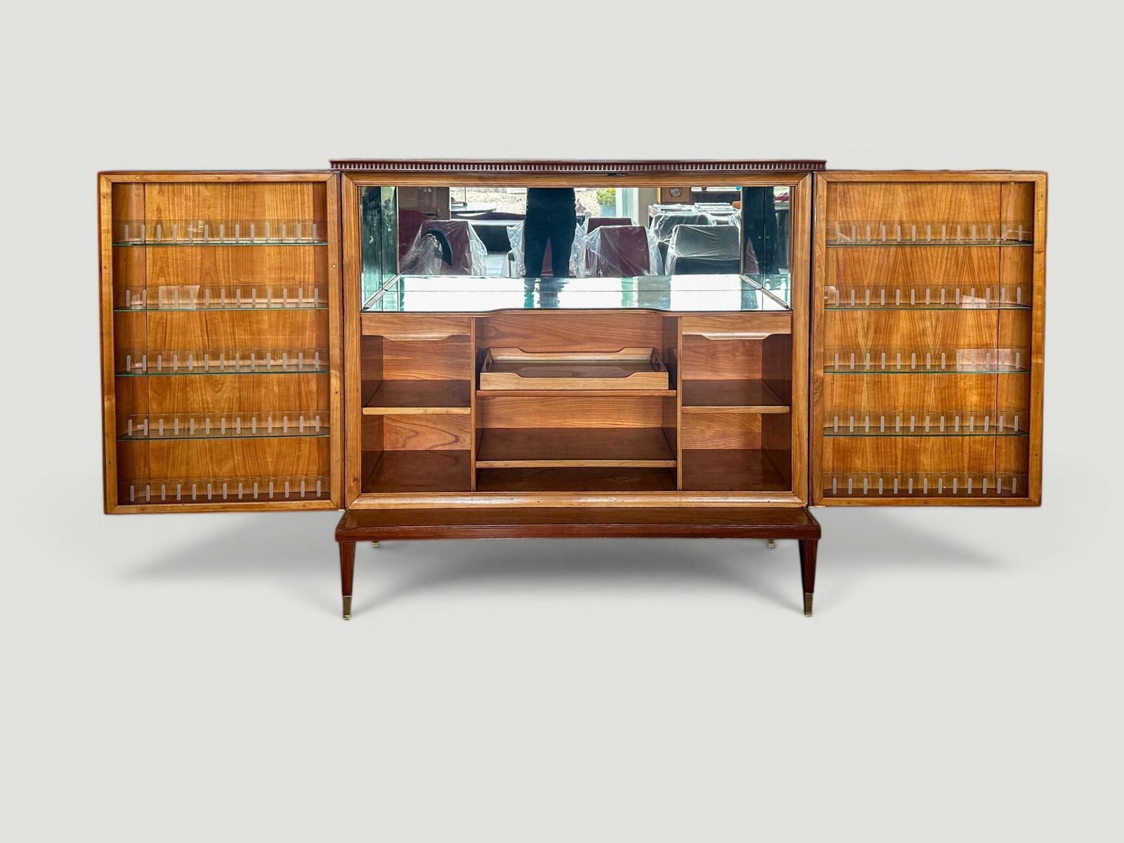 Furniture Italian Mid Century Sideboard Or Cabinet Bar Designed By Paolo Buffa, 1950s photo