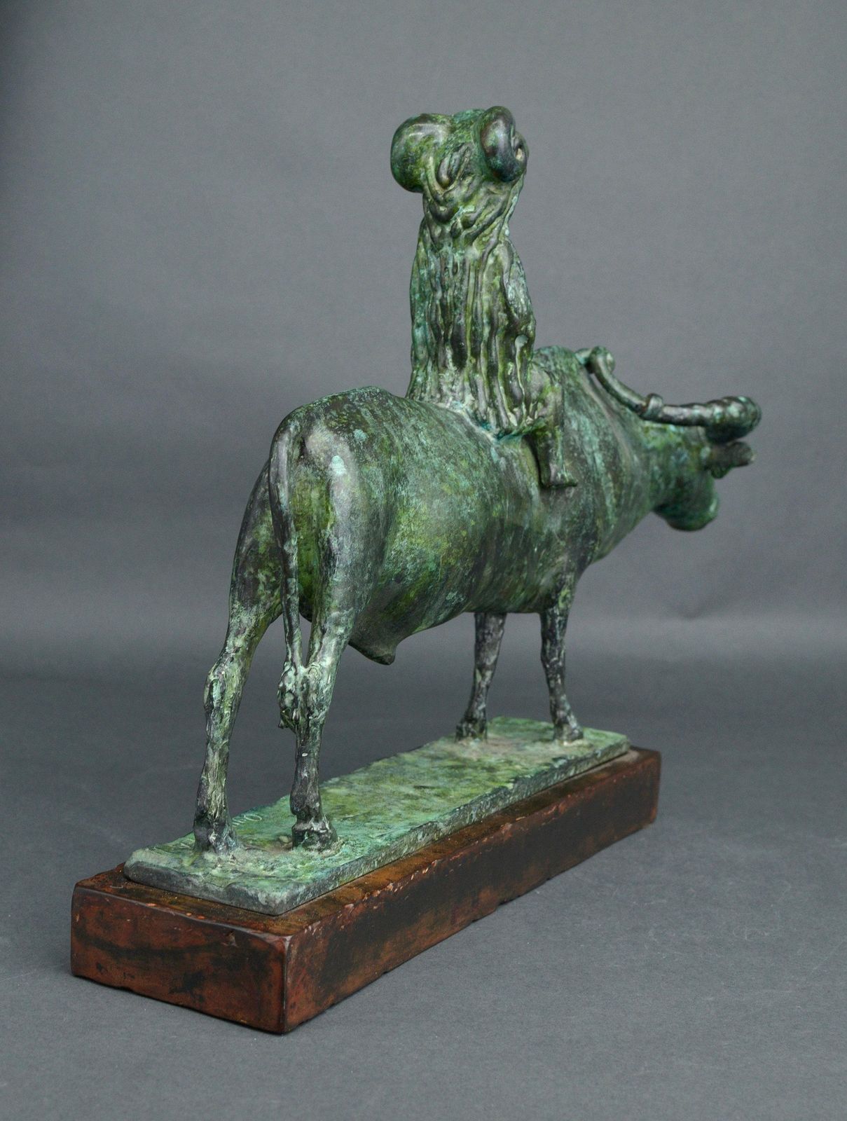 Golden Fleece. Llimited Edition: еа 3. Sculpture By Sergey Oganov. Bronze photo vintage