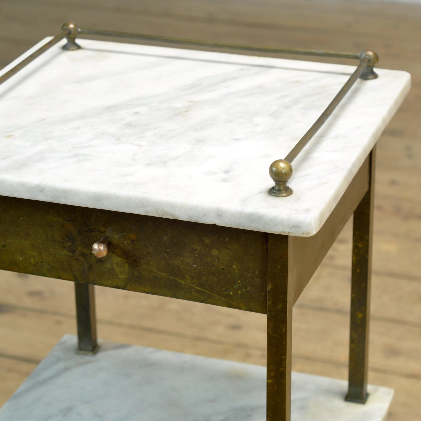 Brass Bedside Table, Circa 1900 photo buy