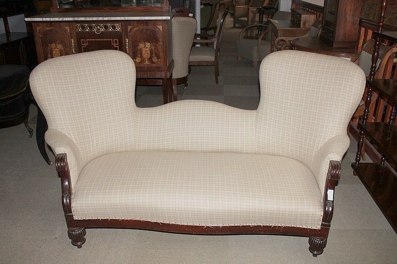 Restoration Sofa Mahogany 19th