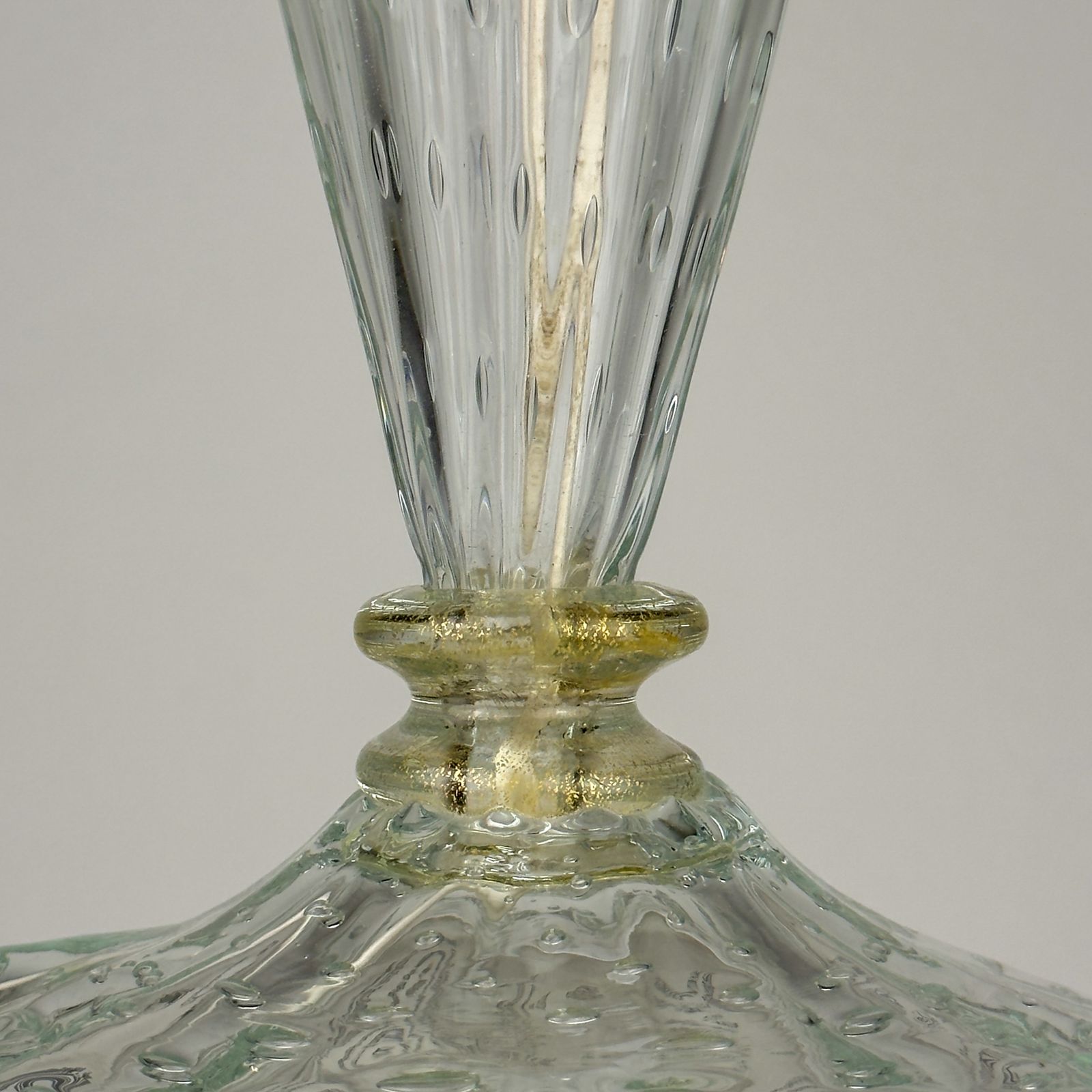 photo furniture Original Murano Glass Table Lamp By Barovier And Toso, Italy 1980s