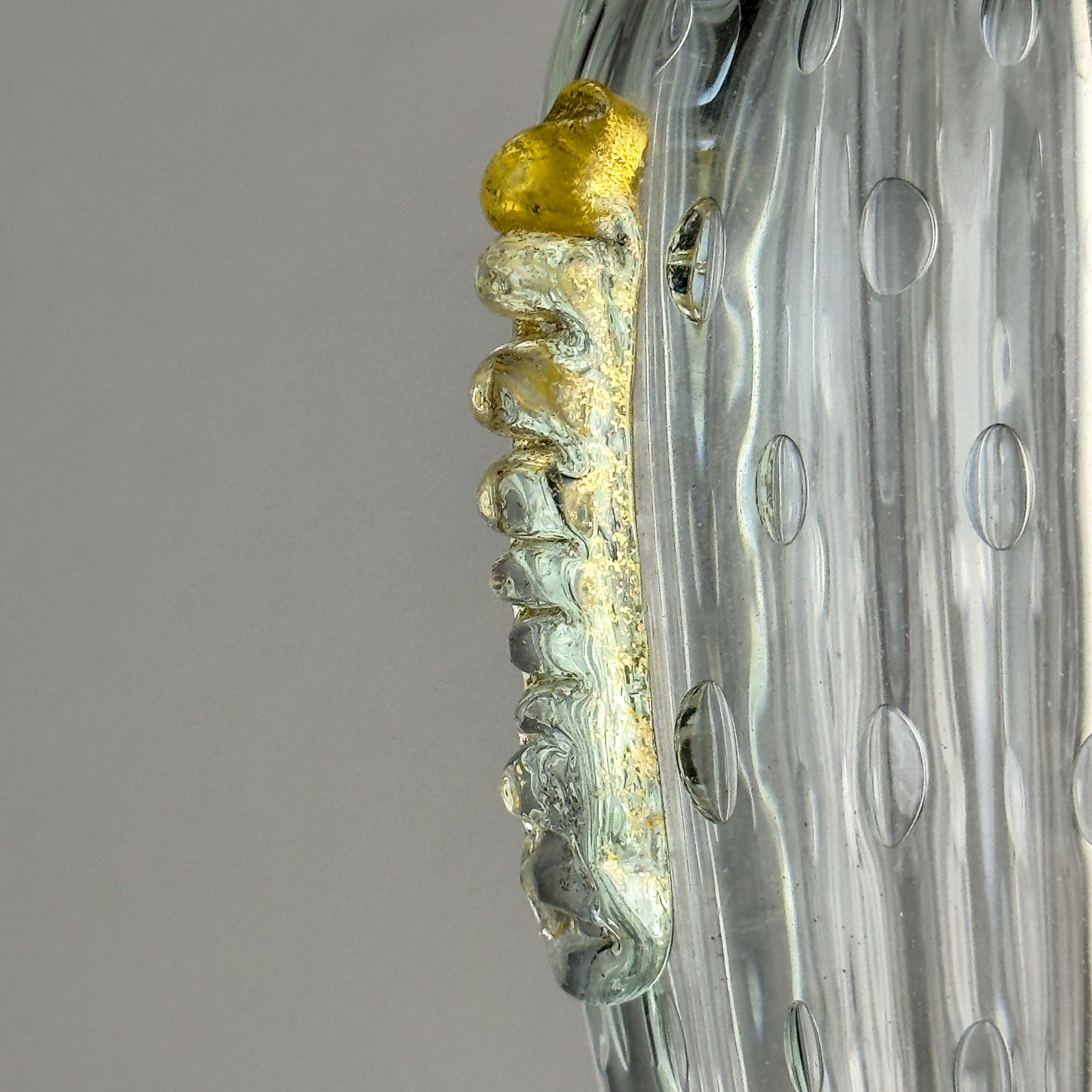 photo for sale Original Murano Glass Table Lamp By Barovier And Toso, Italy 1980s