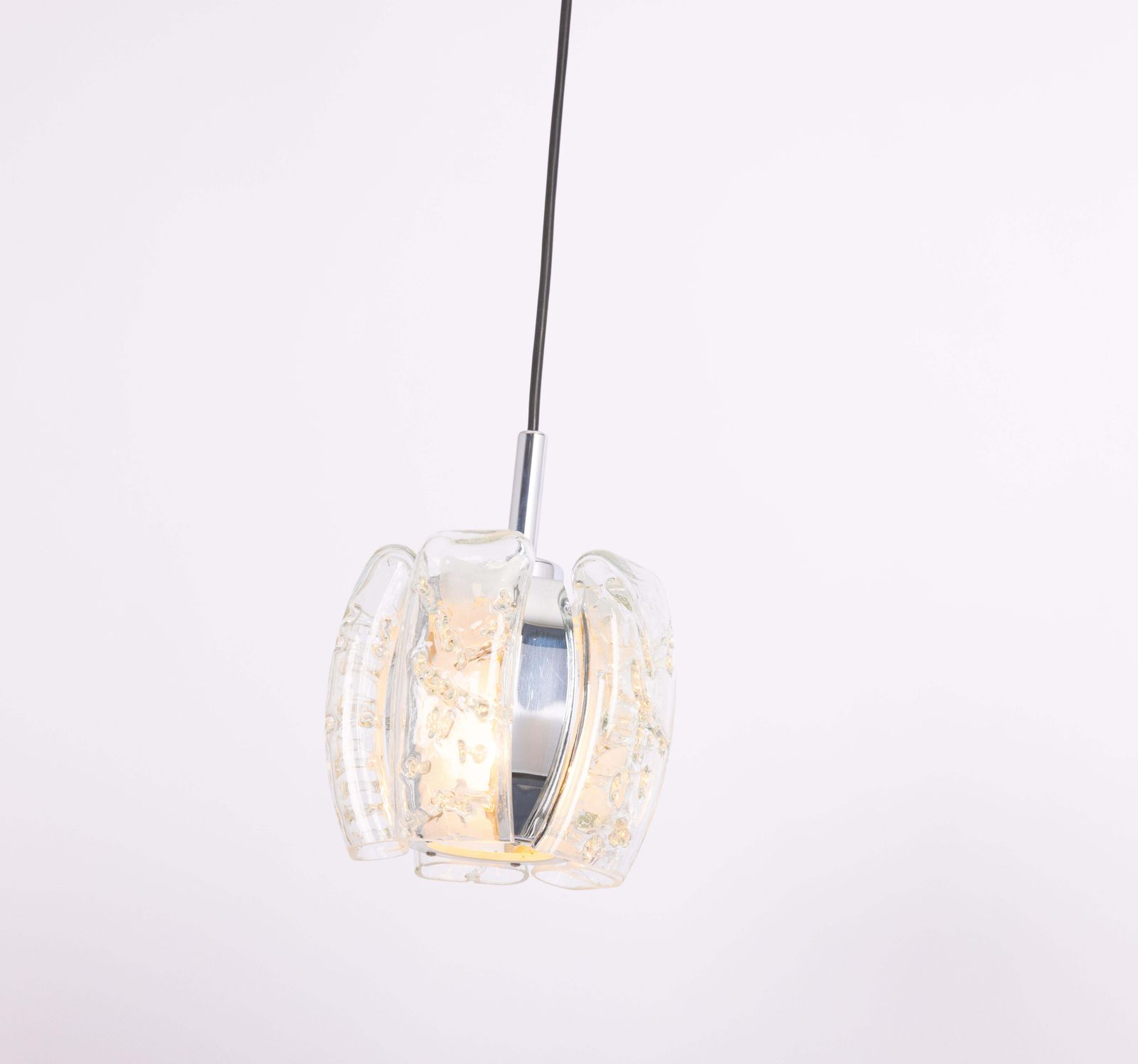 1 van 5 kleine Murano buisvormige hanglampen van Doria, jaren 1970 photo Verlichting