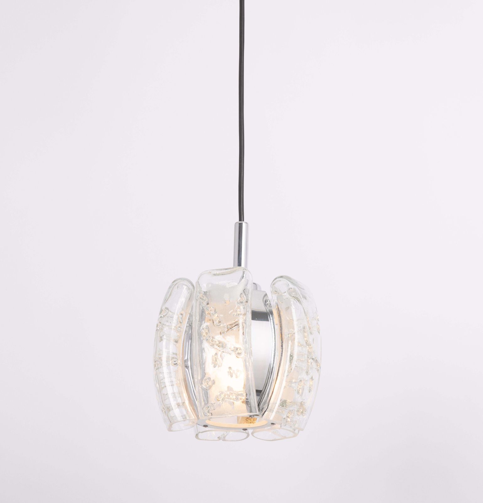 photo for sale 1 van 5 kleine Murano buisvormige hanglampen van Doria, jaren 1970