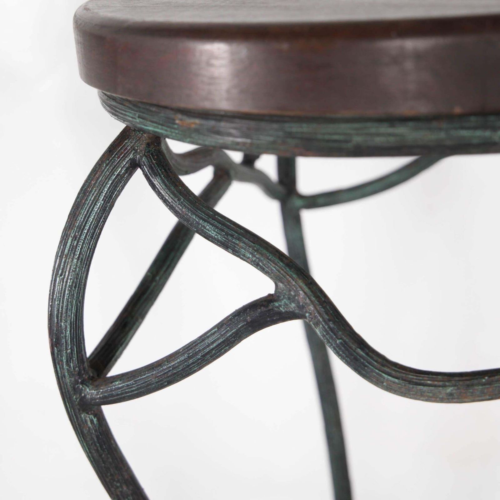 photo for sale Pair Of Wrought Iron Sculpture Stands