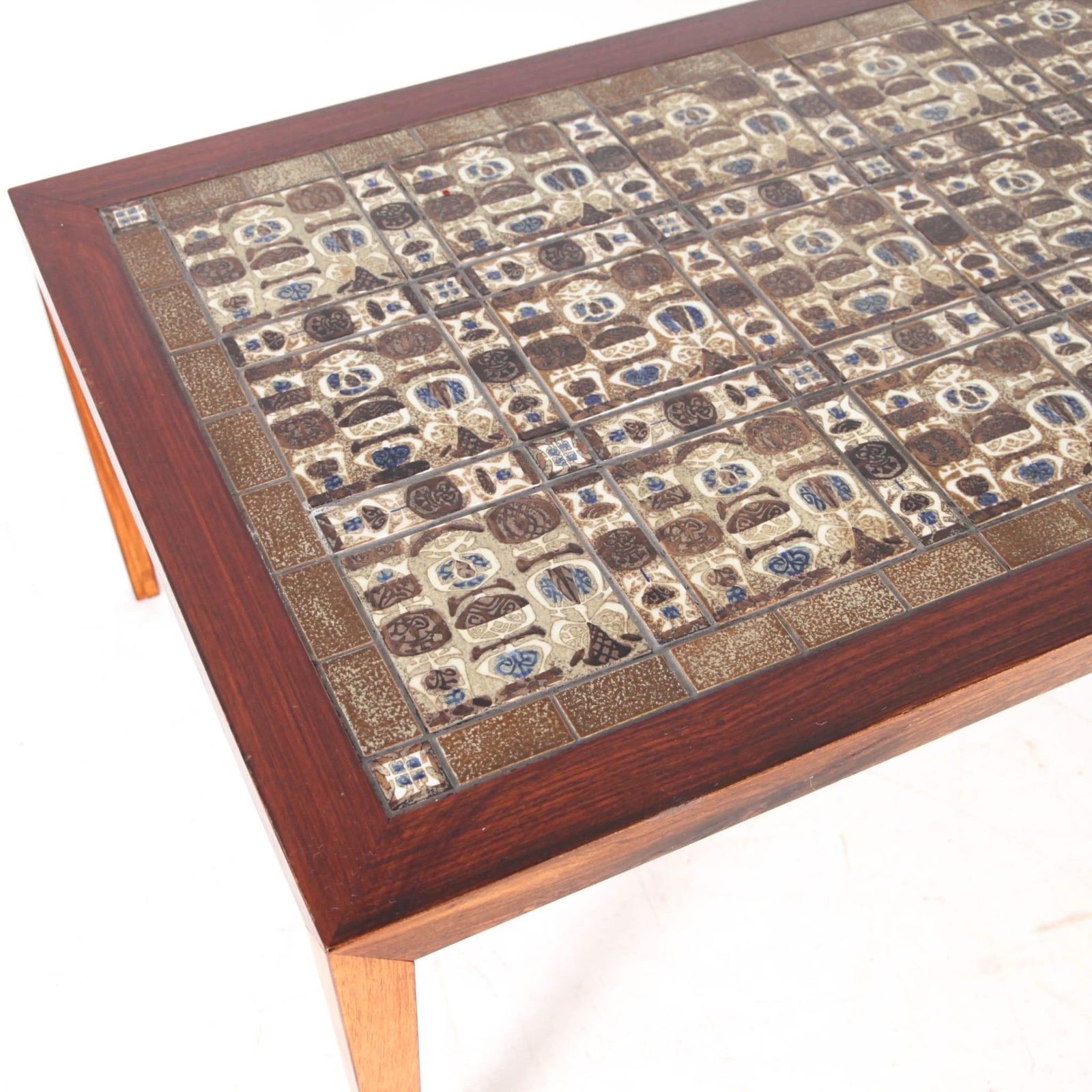photo buy Set Of 3 Rosewood And Ceramic Low Tables